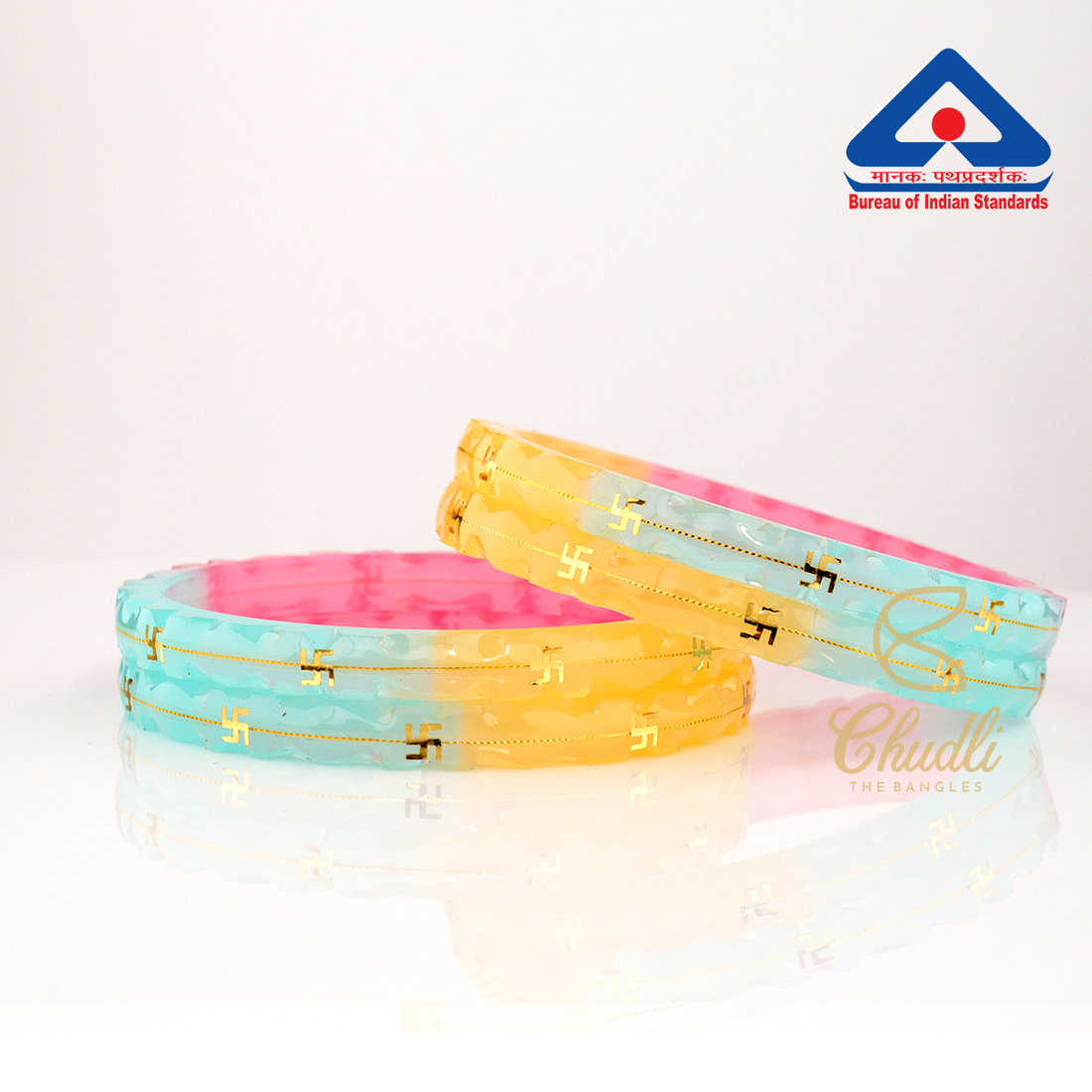Multicolor 18 Carats - 18K Gold Bangles For Women