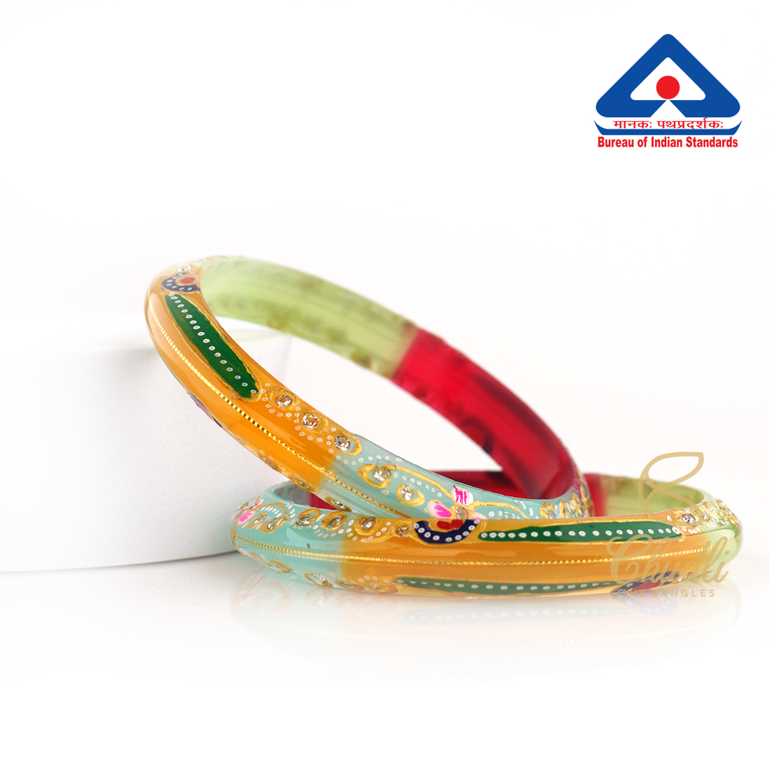 Multicolor 18 Carats - 18K Gold Bangles For Women