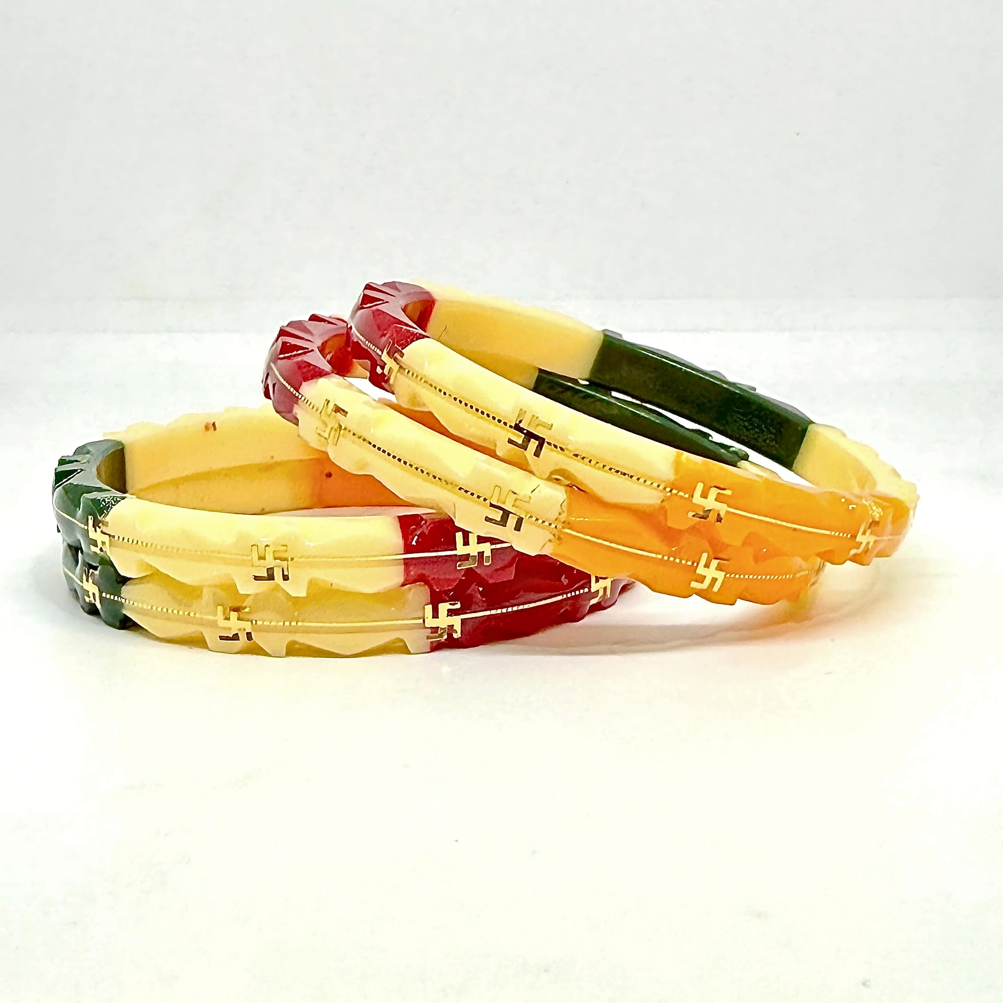 Multicolor 18 Carats - 18K Gold Bangles For Women