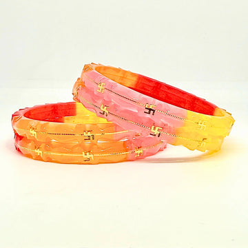 Red 18 Carats - 18K Gold Bangles For Women