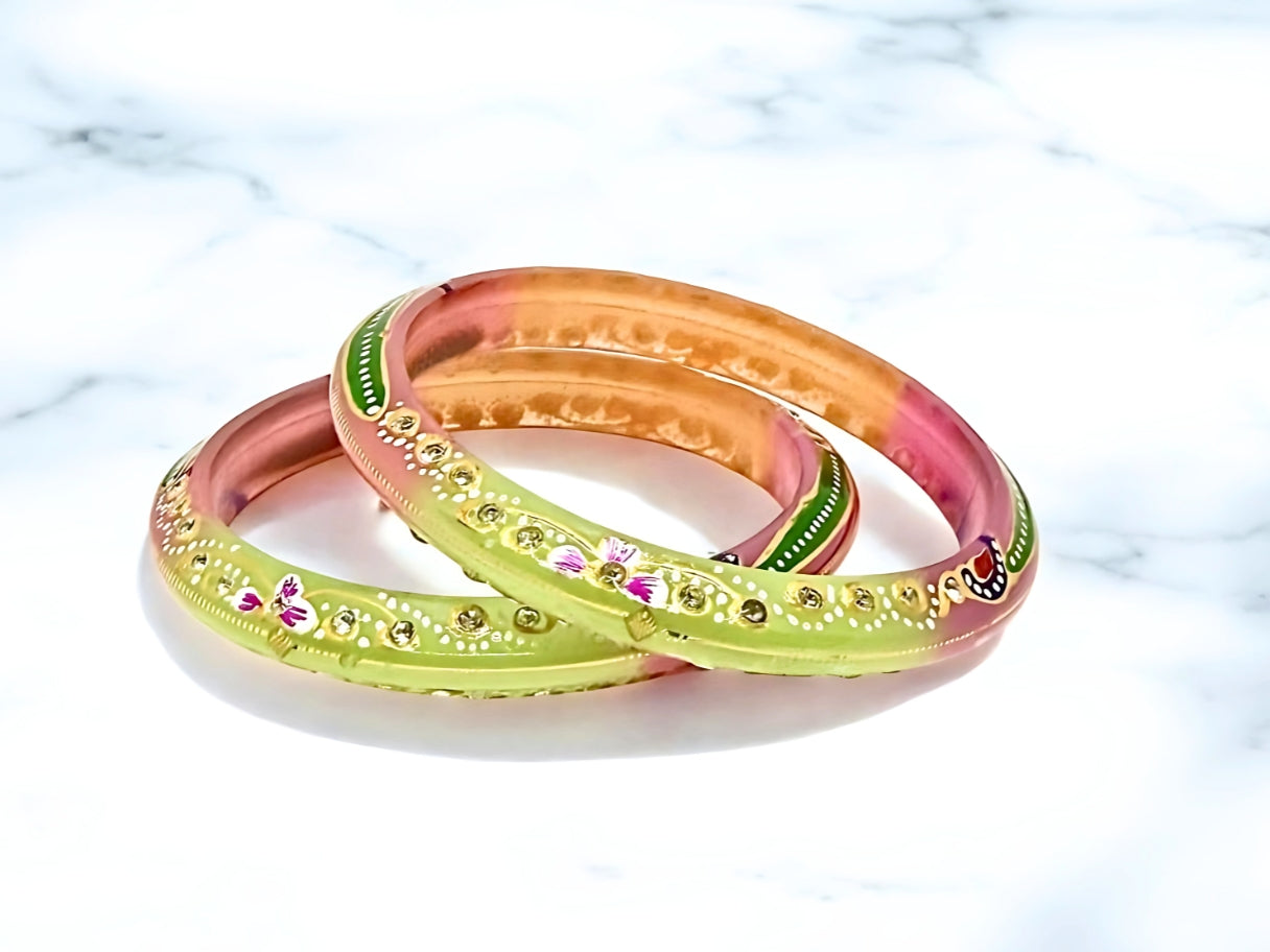 Multicolor 18 Carats - 18K Gold Bangles For Women