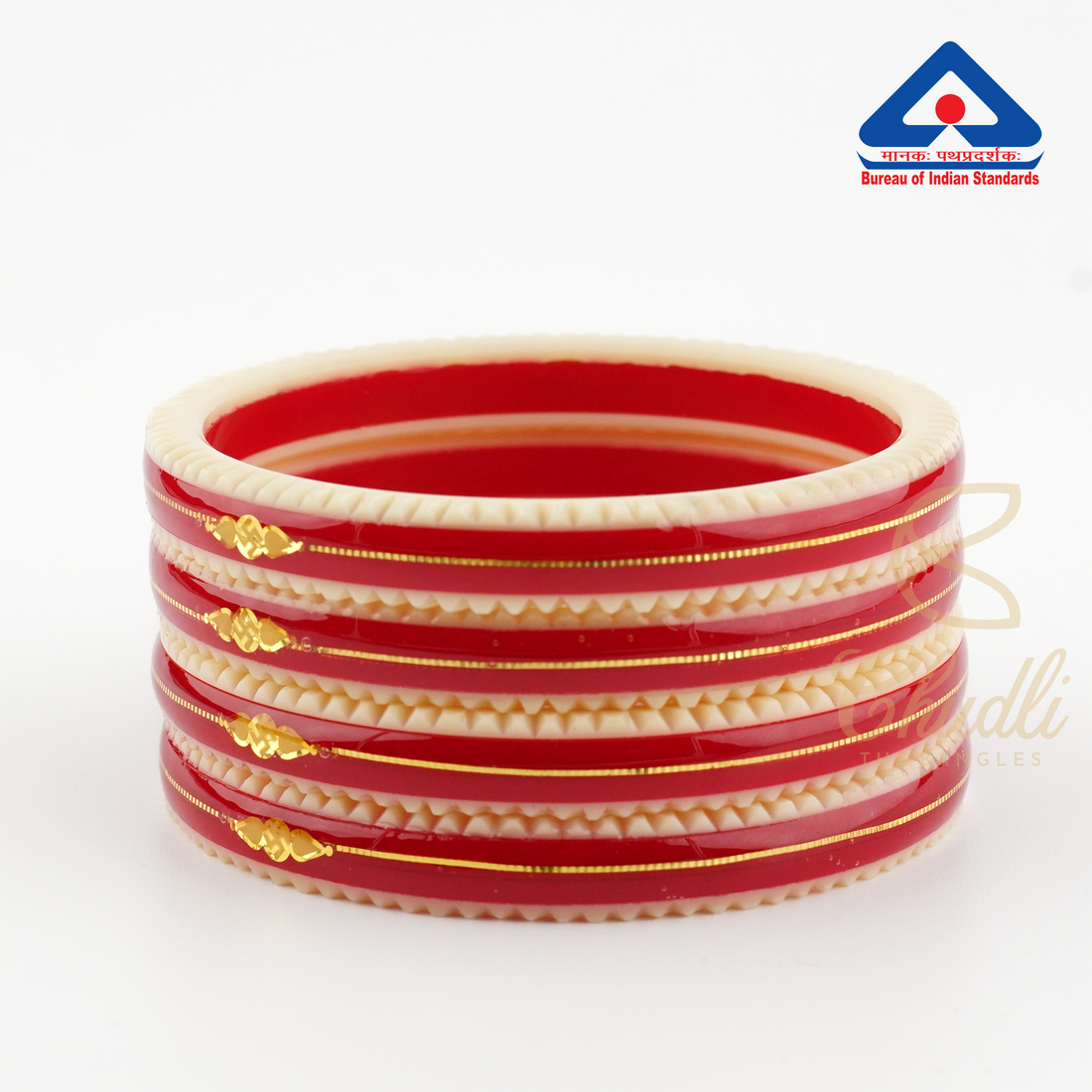 Pack Of 4 18 Carats Gold Bangles For Women