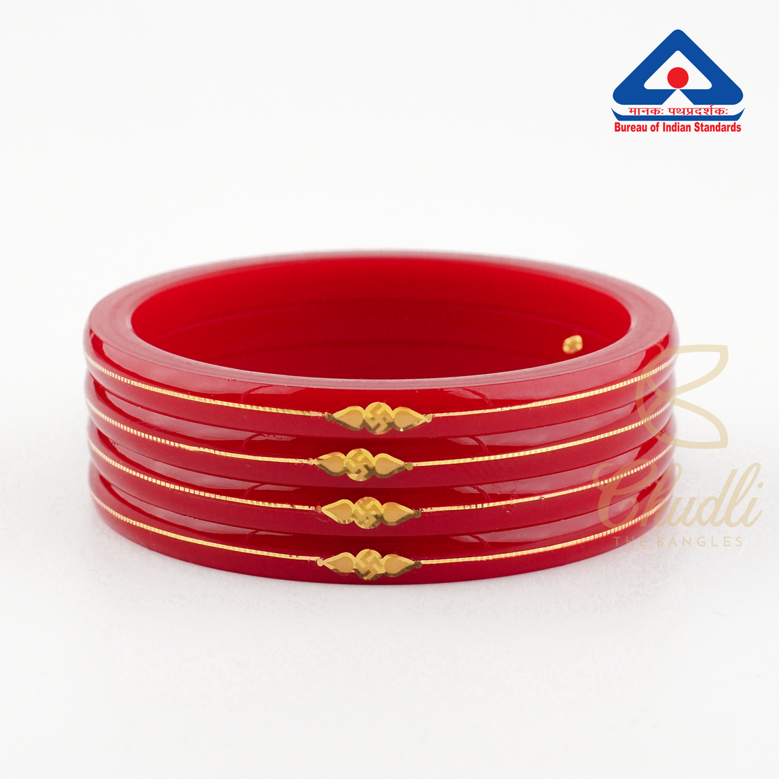 Pack Of 4 18 Carats Gold Bangles For Women
