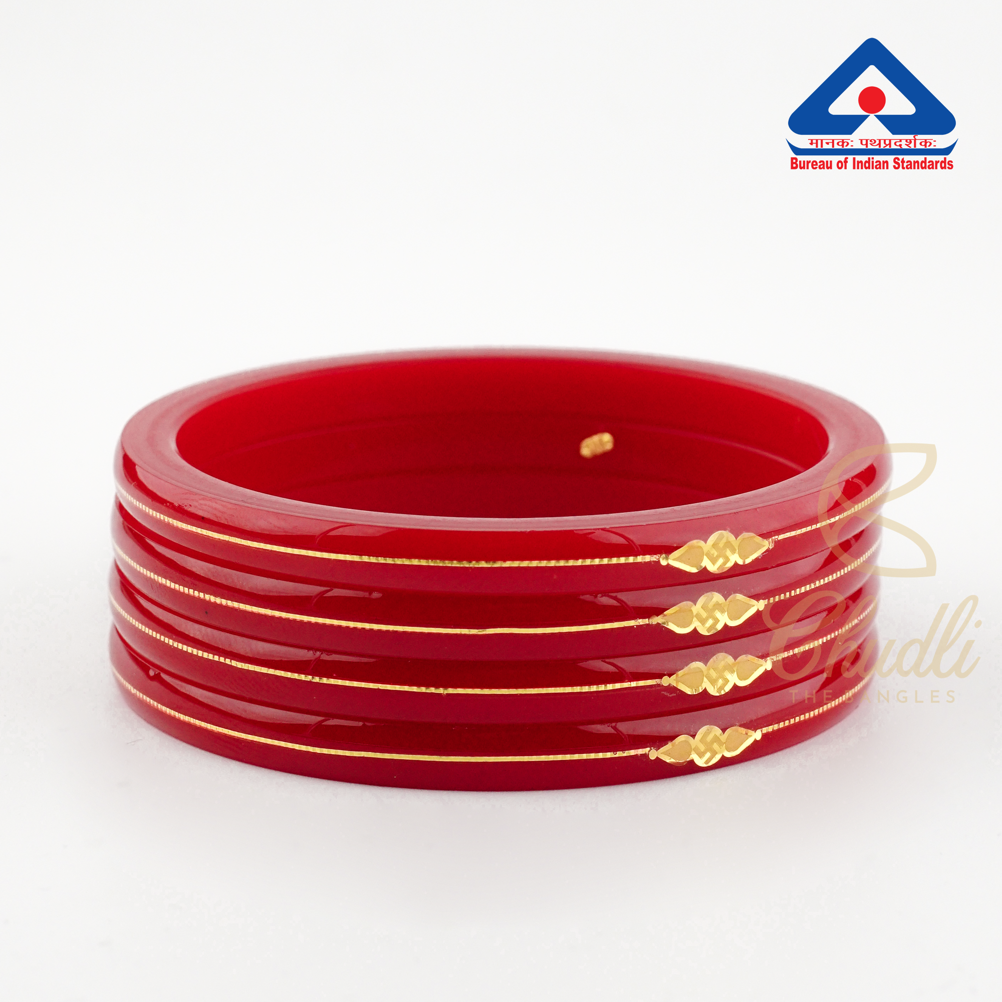 Pack Of 4 18 Carats Gold Bangles For Women