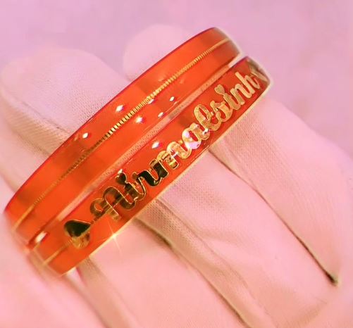 Custom Name Bangle 18 Carats - 18K Gold Bangles For Women